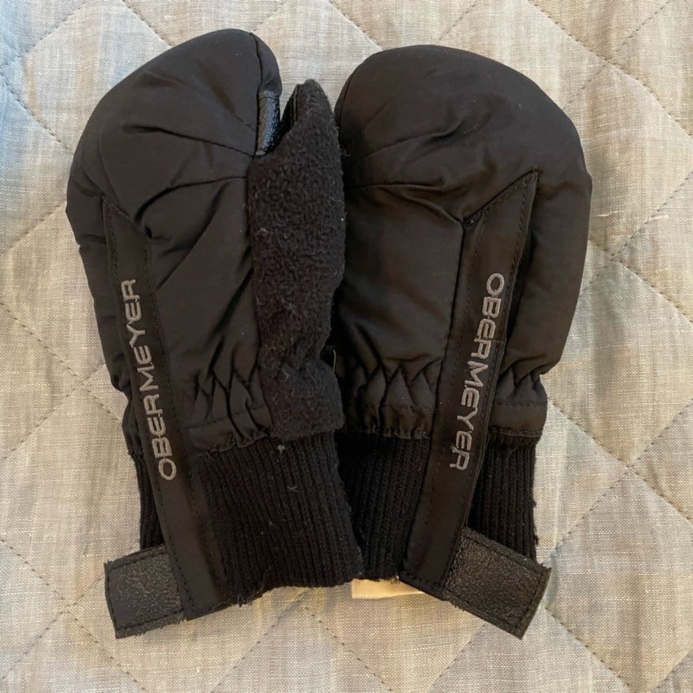 Obermeyer Kids Snow Mittens, size XS, in black